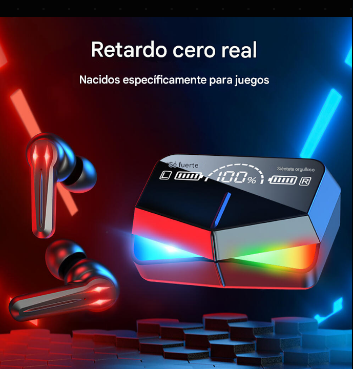 Auriculares con Graves Profundos y Estuche Inteligente