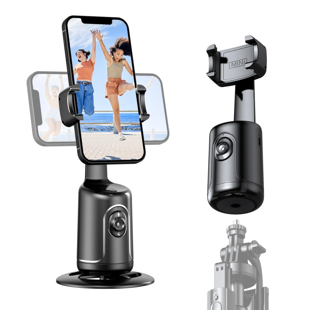 Palo de Selfie Inteligente con Seguimiento Facial y Mando Bluetooth