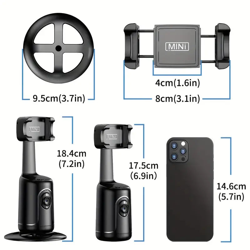 Palo de Selfie Inteligente con Seguimiento Facial y Mando Bluetooth