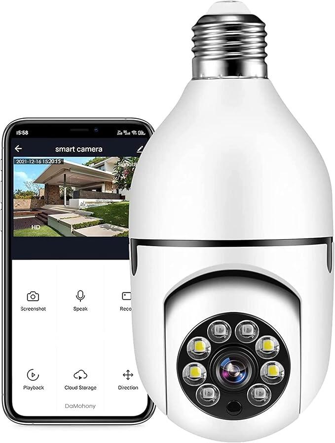 Bombilla de Luz con Cámara de Seguridad Wi-Fi